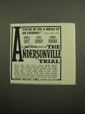 1960 The Andersonville Trial Plays Ad - You're in for a whale of an evening picture