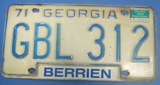 1974 Georgia license plate picture
