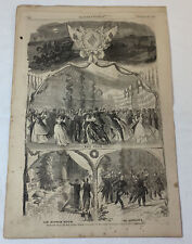 1864 magazine engraving ~ MILITARY BALL OF THE THIRD CORPS Army Of The Potomac picture