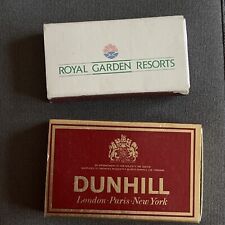 Collectable 2 Matchboxs with Matches,Dunhill,Royal Garden Resort, Full picture