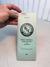 Vintage Brother Hood of Locomotive Engineers Pay Rate Class Number Pamphlet 1971 picture