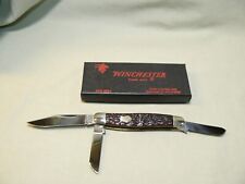 1987 Winchester W-15 #3964 Three Blade Knife with Box - Unused picture