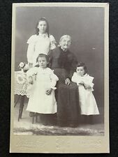 Medford Oregon OR Grandma And Children In White Antique Cabinet Photo picture