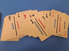 Vintage 1985 Soviet Common Military Terms Word Recognition Card Set - 54 Cards picture