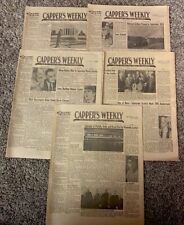 Vintage ( Lot Of 5 ) Cappers Weekly Topeka Newspaper - Aug./Sept/Oct. 1970 picture