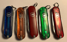 Lot of 5 DIFFERENT Victorinox Classic Swiss Army Knives NO LOGOS picture