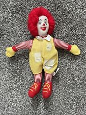 Vintage 1980’s McDonald’s Plush Ronald Doll Vinyl Head Horror  Clown Advertising picture
