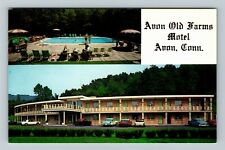 Avon CT-Connecticut, Old Farms Motel, Antique Vintage Souvenir Postcard picture