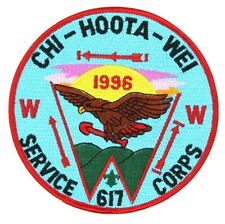 1996 Service Corps Chi-Hoota-Wei Lodge 617 Patch Buckskin Council West Virginia picture