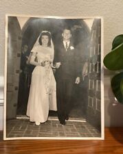 c1946 WEDDING OF MAYOR/FIREMAN/IWO JIMA SURVIVOR Dorris CA 8x10 Photo Genealogy picture