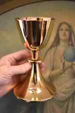 Nice Older K of C Chalice, All Gold Plated, 7 3/8
