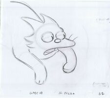 Simpsons Snowball Original Art w/COA Animation Production Pencils GABF08 SC8A B2 picture