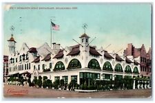 1909 Spokane's Great Restaurant Davenports Spokane Washington Vintage Postcard picture