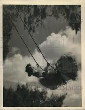 1946 Photo pretty Frances McCoy swings picturesque Cypress Gardens picture