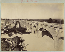 France, Montpellier, L'Aqueduct Vintage Albumen Print Albumin Print 2 picture