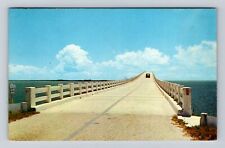 Key West FL-Florida, Overseas Highway, Antique, Vintage c1953 Souvenir Postcard picture