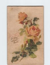 Postcard Roses Flower Art Print Greeting Card To My Sweetheart picture