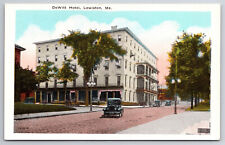 Vintage C1920 Postcard DeWitt Hotel Lewiston, Me. picture