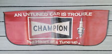Vintage Champion Spark Plugs Fender Mechanics Cover USA Made picture