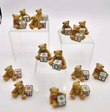 Lot Of 15 Mini Cherished Teddies Alaphabet Bears, Enesco, No Box picture