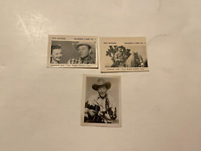 2-Roy Rogers 1955 Roy Rogers Bubble Gum Trading Cards #'s 1 and 2 plus extra picture