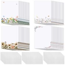60 Sets Floral Writing Paper Stationary with Envelopes Butterfly Letterhead P... picture