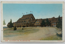 Postcard WY Old Faithful Inn Yellowstone Park Haynes Wyoming Unposted picture