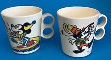 Vintage Disney  Mickey Mouse Donald Duck 10 oz. Double Handle Plastic Cup picture
