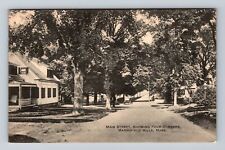 Marshfield Hills MA-Massachusetts, Main St, Four Corners, Vintage c1926 Postcard picture