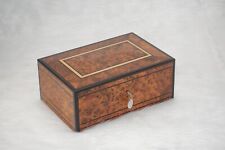 wood jewelry box vintage box with drawer  box cabinet box with key gifts idea picture