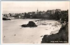 RPPC  NORTH SANDS, TENBY Wales ~ Panoramic View  UK Postcard picture