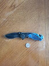WARTECH USA Black And Blue Pocket Knife picture