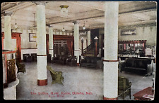 Vintage Postcard 1907-1915 Hotel Rome, The Lobby, Omaha, Nebraska picture