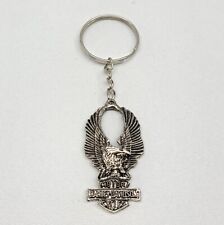 ⭐️ Harley Davidson Motorcycle Eagle Bar & Shield Keychain Key Ring Chain picture
