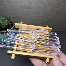 12Pcs Top NATURAL white clear crystal Polish specimens Crystal Stick A8757 picture
