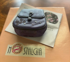 If The Shoe Fits Miniature Nostalgia Handbag Purse VD236 Victoria Purple picture