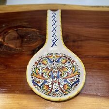 Beautiful Vintage Meridiana Ceramiche Italy Spoon Rest Ceramic Hand Painted picture