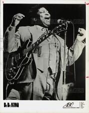 1986 Press Photo Blues Musician B.B. King - ctgp01639 picture