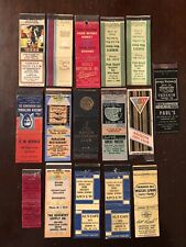 Set of 16 Akron, Ohio OH Advertising Matchbook Covers City, University Club picture