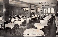 Postcard Interior of Olmsted Restaurant 1336 G Street NW in Washington D.C. picture