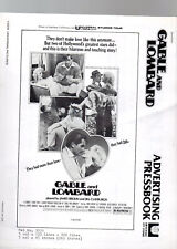 GABLE AND LOMBARDL PRESSBOOK 1976 NO CUT JAMES BROLIN 8.5x11 Great shape picture