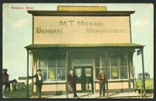 NEKOMA KANSAS M. T. MORAN GENERAL MERCHANDISE STORE c1910 POSTCARD picture