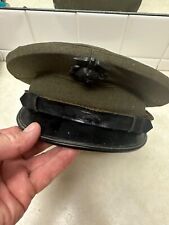Vintage US Marine Corp Military Dress Visor Cap Hat Size  6 3/4 picture
