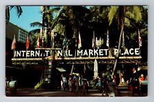 Waikiki, HI-Hawaii, International Market Place, c1960, Vintage Postcard picture
