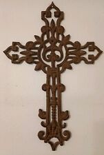Cast Iron Gothic Cross Heavy Metal 22 In picture