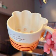 New 2022 China Tiger Year Starbucks 12oz Cute Tiger Palm Ceramic Mug picture