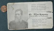 1880-90s Freeport Brooklyn Liverpool Hartford Illinois Insurance business card-- picture