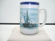 Otagiri Ocean Fisherman Sailboat Nautical Coffee Tea Cup Mug Japan picture