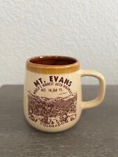 Vintage Mount Mt Evans Colorado Altitude 14,260 Highest Auto Highway Mug Cup picture