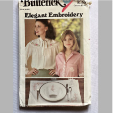 Vintage 1970s Butterick 5496 Elegant Embroidery UNCUT picture